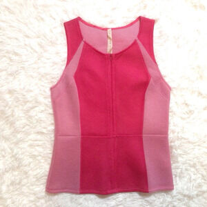 Bailey 44 Y2K Barbie Pink Peplum Mesh Panel Zip Anthropologie Nord M S